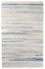 Dash & Albert Denim Rag Handwoven Cotton Rug, Blue, 8' x 10'