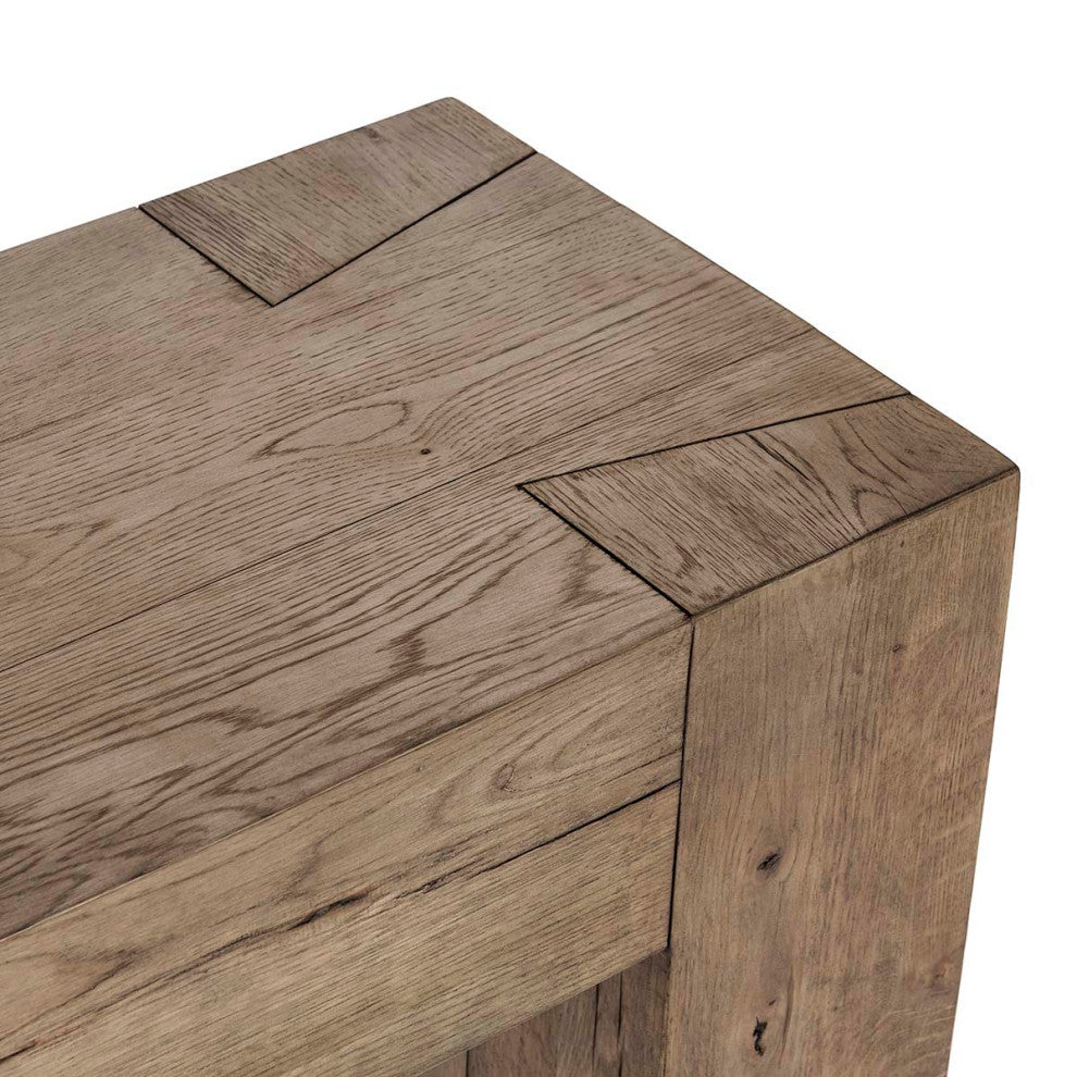 Natural Oak Beam Console Table
