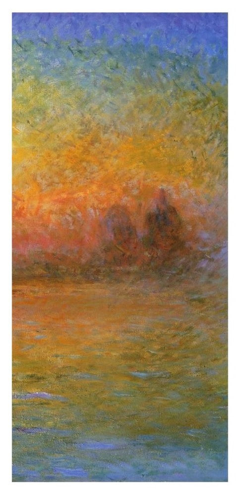 "Twilight Venice (right)" Digital Paper Print by Claude Monet, 22"x46"