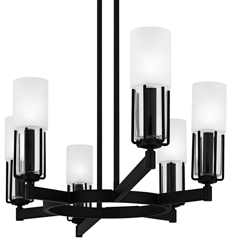 Quoizel CRZ648 Cruz 6 Light 48"W Linear Chandelier - Matte Black