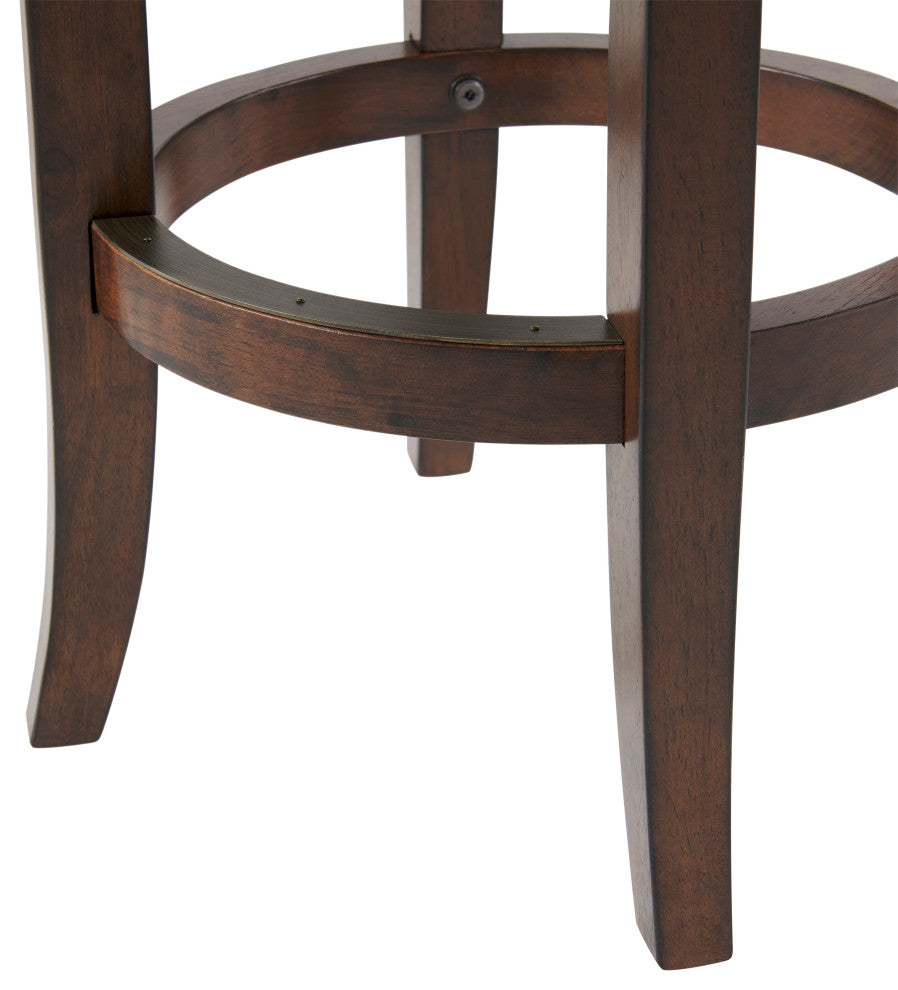 Natick Bar Stool, Distressed Walnut, Counter Height