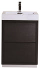 Bliss 24" Free Standing Bathroom Vanity, Black