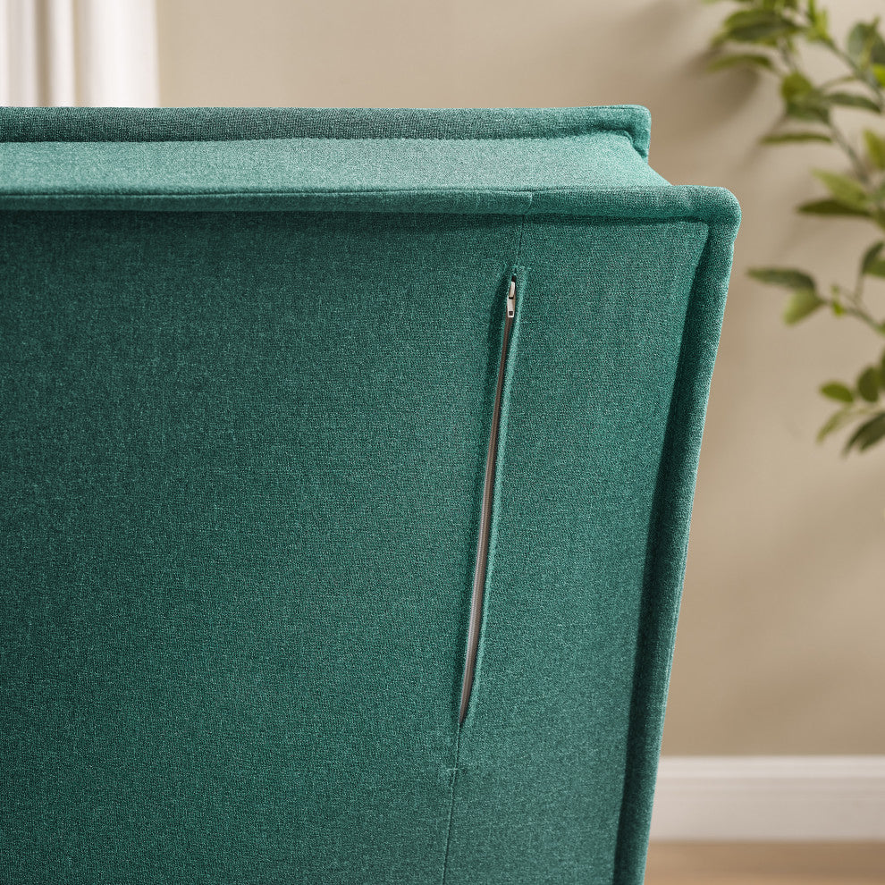 Modern Fabric Upholstered Convertible Sofa Bed Folding Sleeper Chair, Green