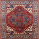 Ahgly Company Indoor Square Mid-Century Modern Area Rugs, 4' Square