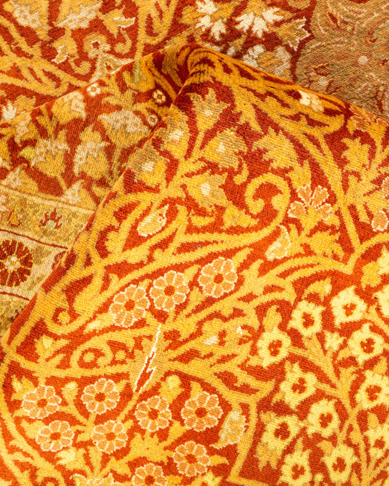 Khatun One-of-a-Kind Hand-Knotted Area Rug Orange, 8'3"x10'2"