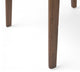 GDF Studio 5-Piece Adelade Brown Leather Wood Curved Leg Dining Set