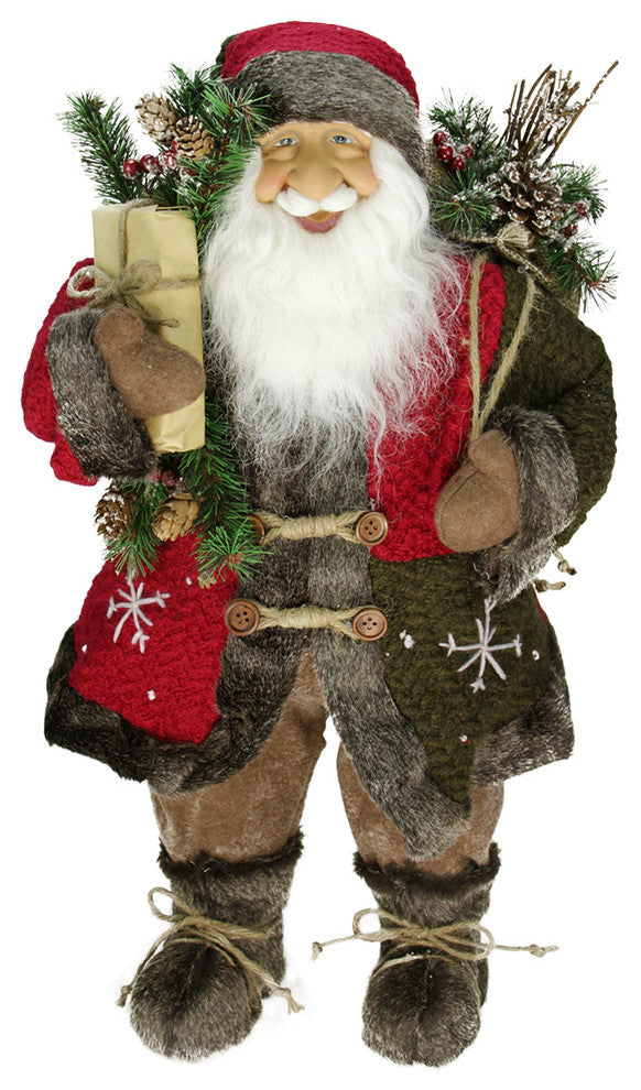 24" Standing Country Santa Claus