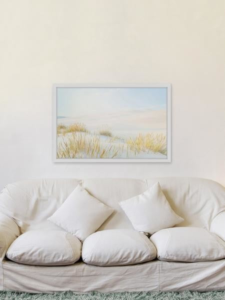 "Sea View" Framed Painting Print, 18"x12"
