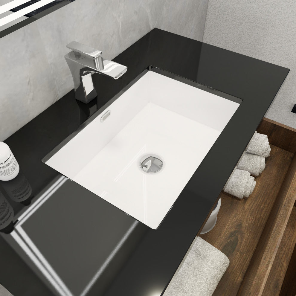 Belli 36" Wall Mounted Single Bathroom Vanity Set, Rosewood, Matt Black Top