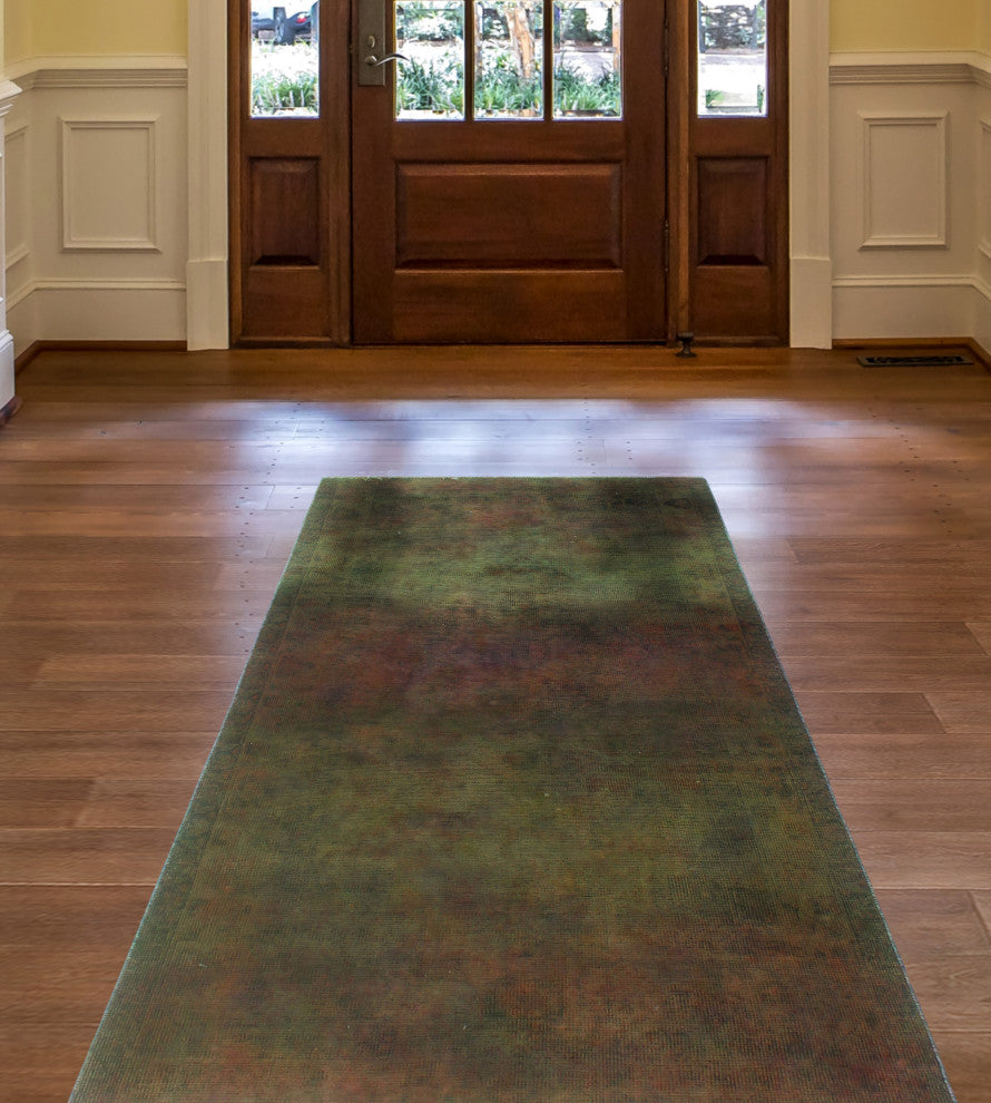 Vintage Distressed Rainbow-dyed Saraï¿½ Brown Runner