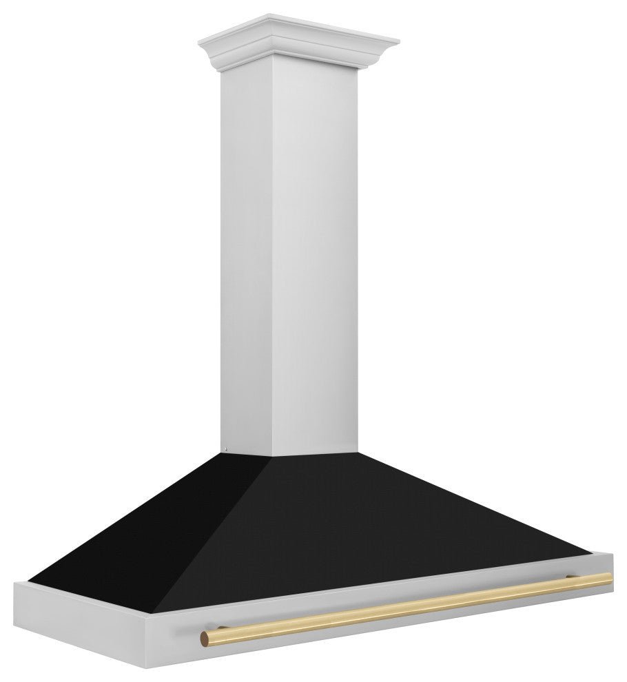 ZLINE 48 in. Autograph Edition Stainless Steel Range Hood, KB4STZ-BLM48-CB