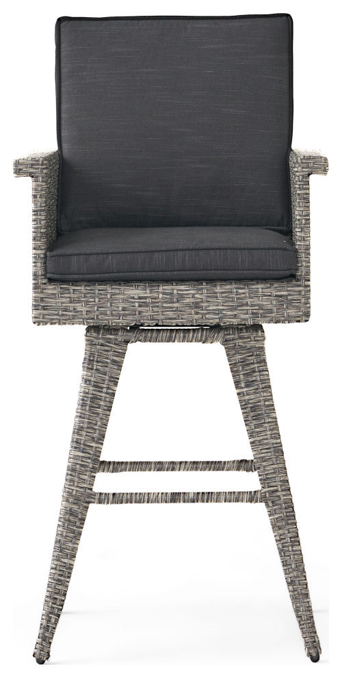 GDF Studio 5-Piece Venice Outdoor Wicker Dining Bar Set