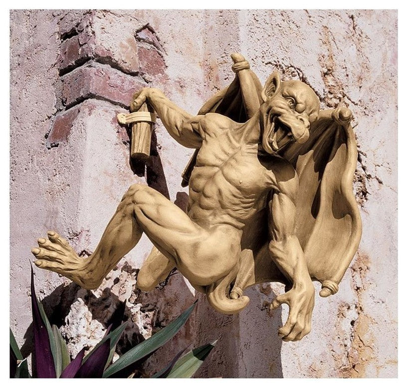 Gaston, The Climbing Gothic Gargoyle Statue, Medium