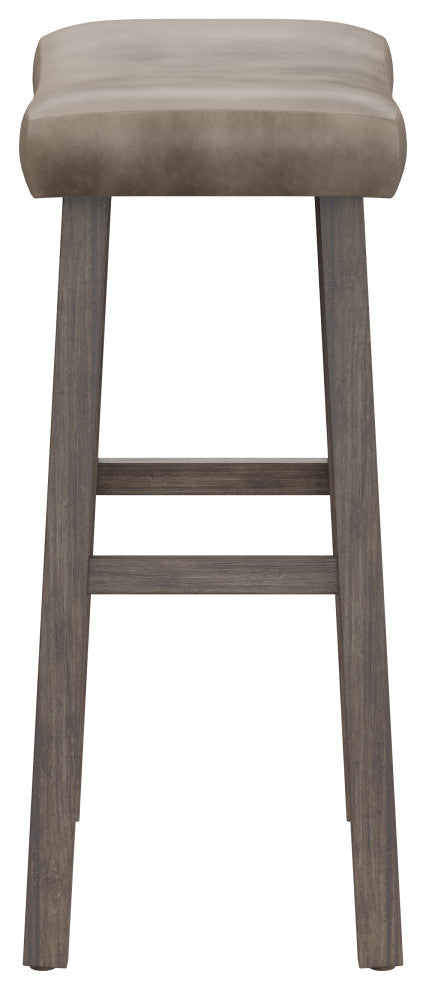 Hillsdale Saddle Backless Bar Height Stool