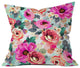Marta Barragan Camarasa Abstract Geometrical Flowers Throw Pillow, 20"x20"