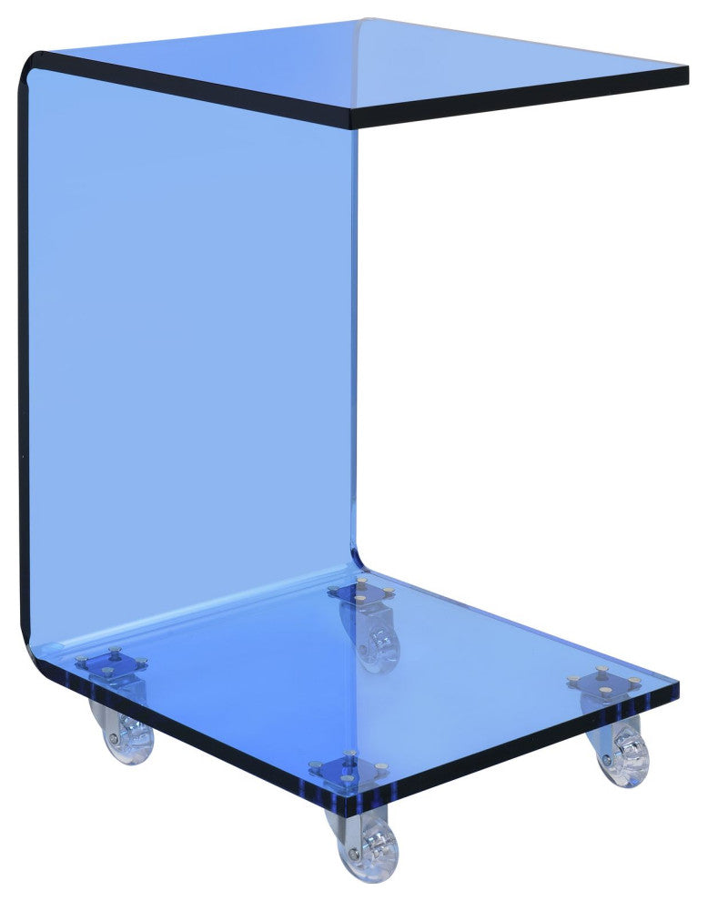 Peek Acrylic Snack Table, Blue