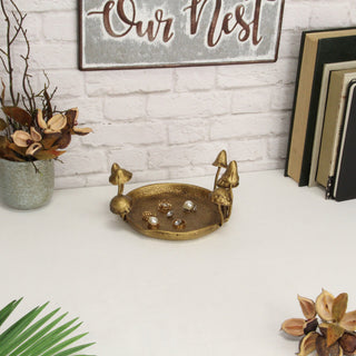Qinrie Cast Iron Catchall Mushroom Tray