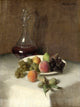 Tile Mural, Still Life in Glass Pitcher By Henri Fantin-Latour Ceramic, Glossy
