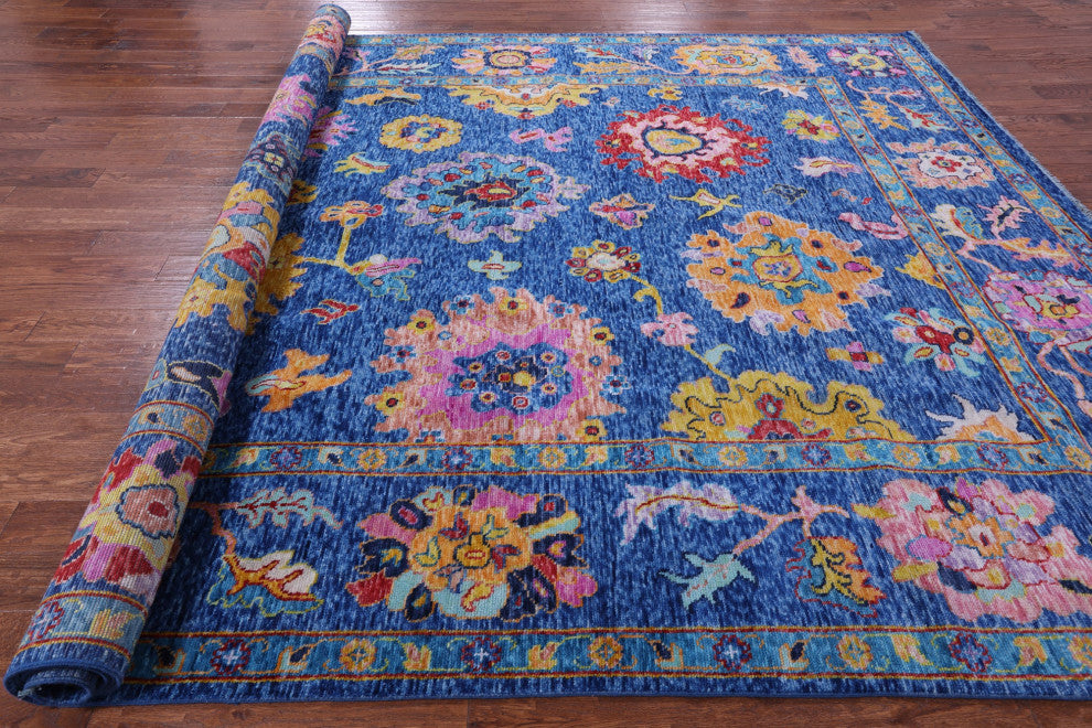 10' 0" X 13' 9" Handmade Turkish Oushak Wool Rug - Q14780