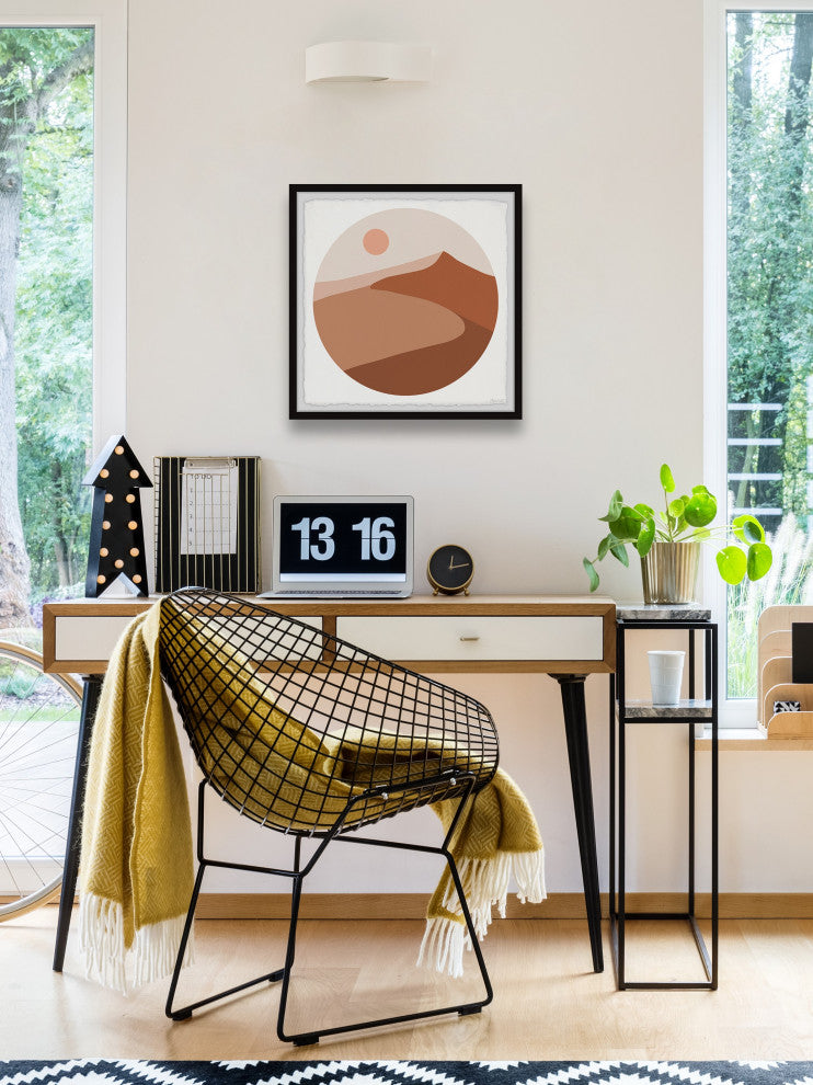 "Into the Desert" Framed Painting Print, 32x32