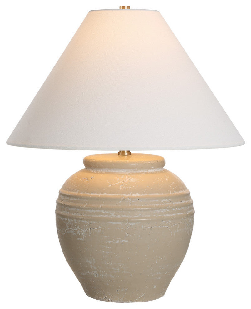 Fela 21" Length Table Lamp, Beige