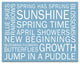 Blue Spring Sayings 14x11