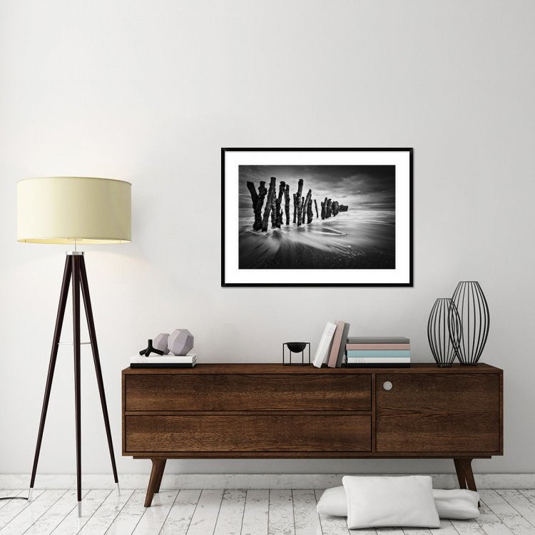 "Timber Graffiti" Framed Digital Print by Sobul, 44x32"