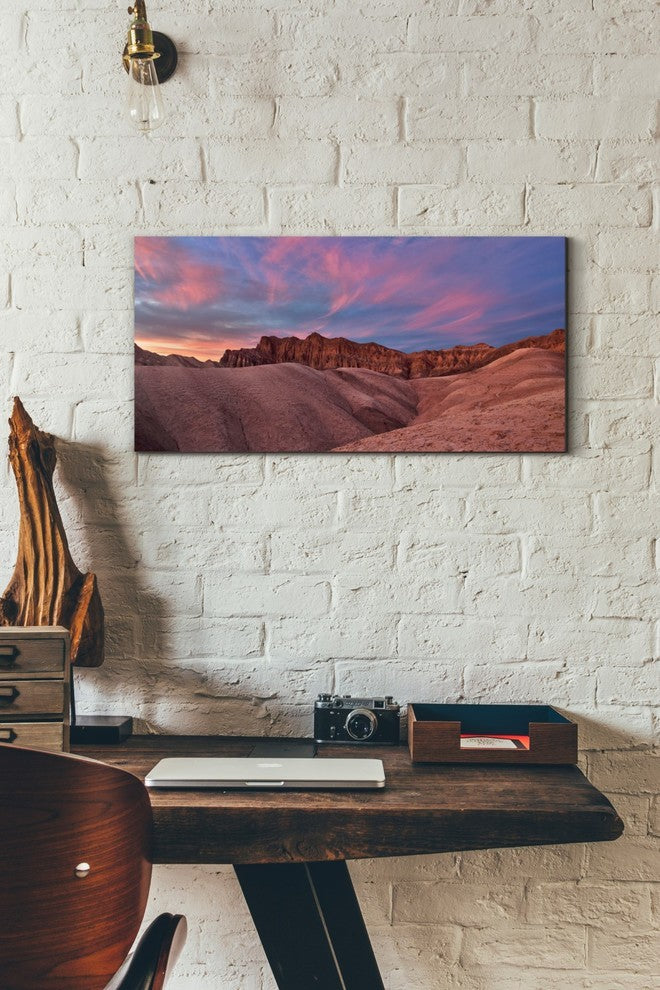 Epic Graffiti "Golden Canyon Sunset" Giclee Canvas Wall Art, 12"x24"