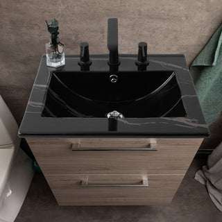 Ancillary 3-Hole Contemporary Rectangular Ceramic Single Sink Basin Vanity Top