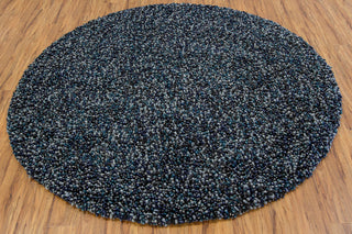 Gems Contemporary Area Rug, Gray, 7'9" Round