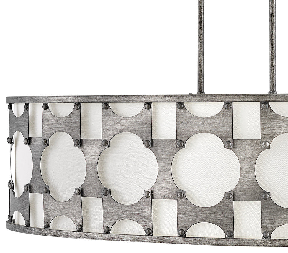 Hinkley Carter Small Six Light Linear, Weathered Bronze