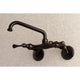 Kingston Brass 2-Handle Wall Mount Laundry Faucet, Oil Rubbed Bronze