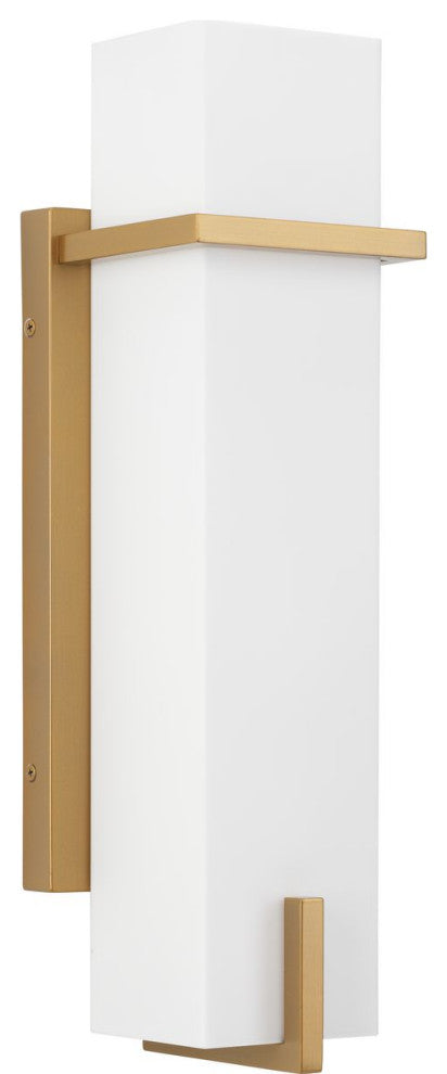 Antrim Collection One-Light Medium Outdoor Wall Lantern, Soft Gold