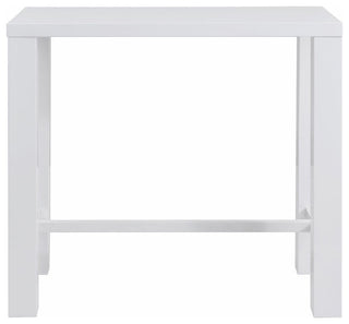 Abby Bar Table Top, High Gloss White
