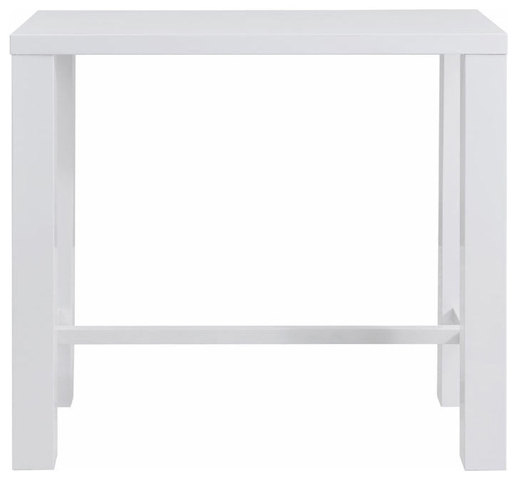 Abby Bar Table Top, High Gloss White