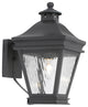 Outdoor Wall Lantern Landings, Solid Brass, a Charcoal Finish