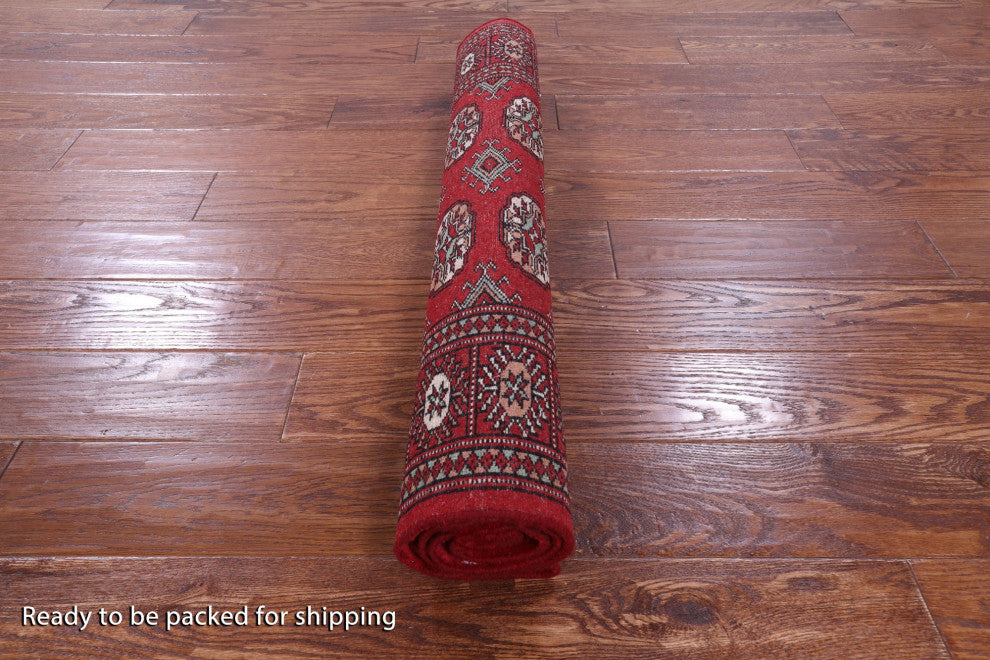 Silky Bokhara Handmade Wool Rug 3' 1" X 5' 0" - Q13811