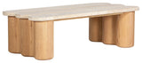 Plank Travertine Oak Coffee Table