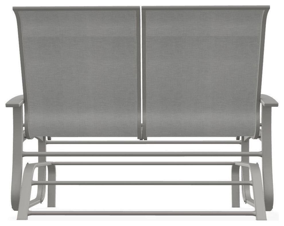 Belle Isle Sling 2-Seat Glider, Alloy/Snow