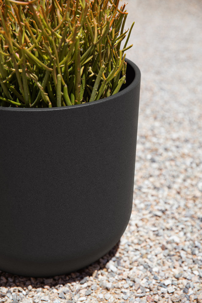 Pure Series Kona Planter, Black, 10 Inches, 1 Pack