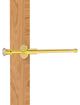 Carolina Crystal Retractable Pullout Garment Rod, Polished Brass