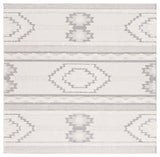 Safavieh Cottage Collection COT206A Rug, Ivory/Light Grey, 6'7" X 6'7" Square
