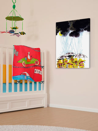 "Heavy Rain" Painting Print on Canvas by Curtis