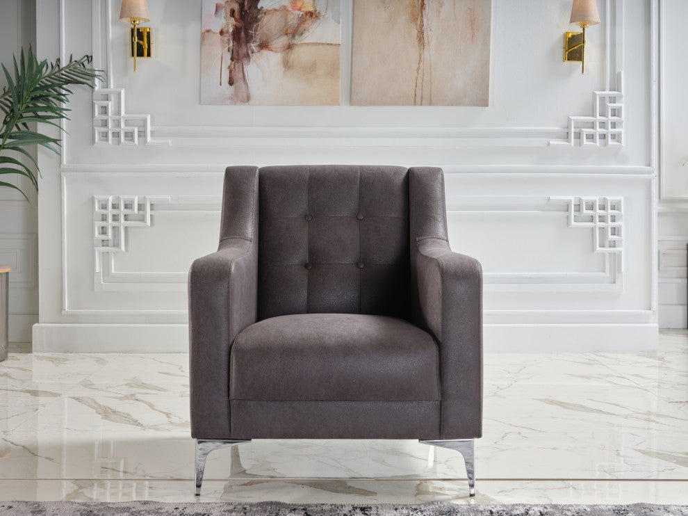 Livia Armchair, Melson Dark Gray