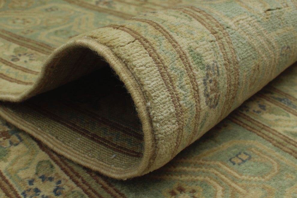 Turkish-Knotted Ankara Lahore Beige Rug, 6'2x8'7