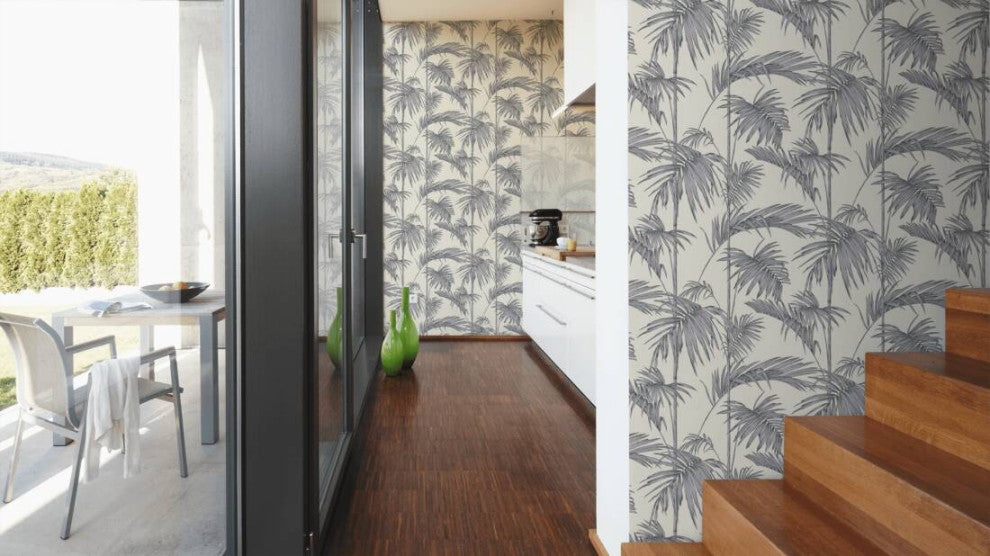 Textured Wallpaper Baroque Floral Image Jungle Modern, 369192