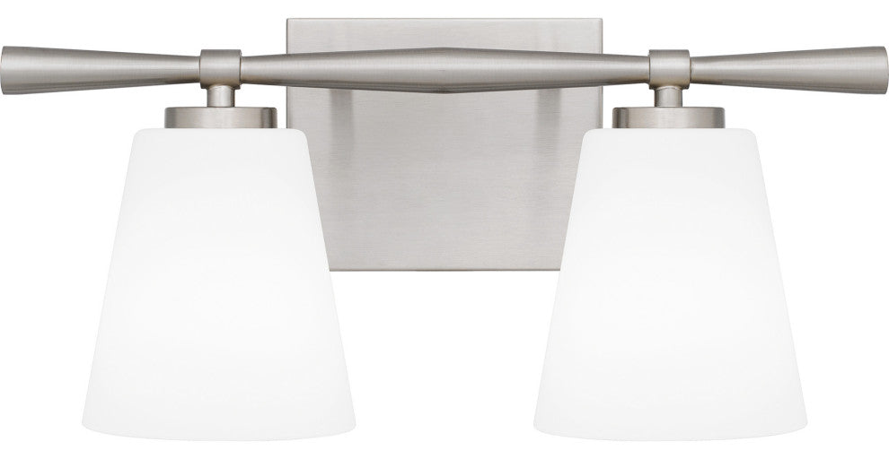 Quoizel BID8616 Brindley 2 Light 16"W Vanity Light - Brushed Nickel