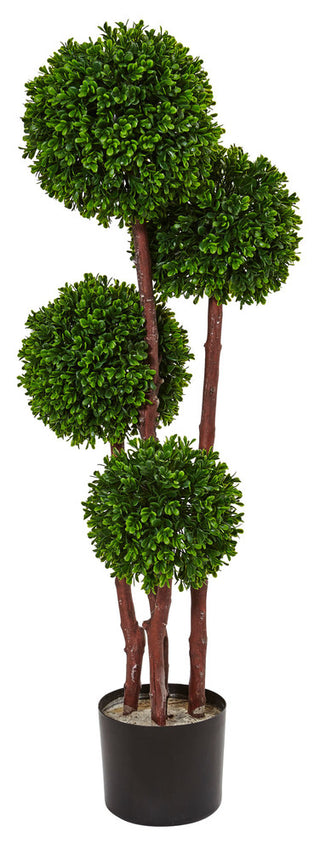 3' Boxwood Topiary Artificial Tree UV Resistant, Indoor/Outdoor