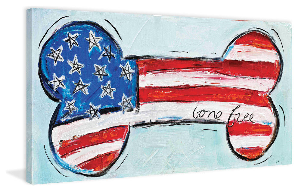 "Bone Free" Painting Print on Canvas by Tori Campisi