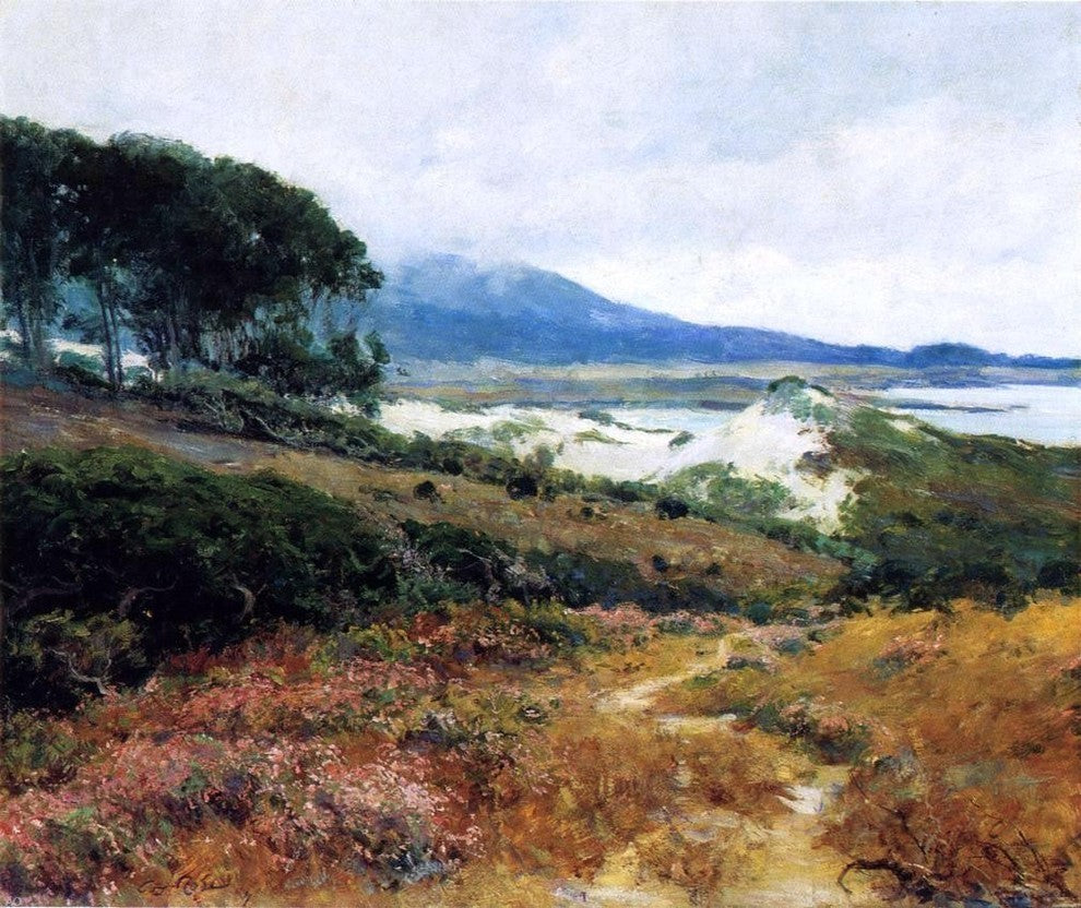 Guy Orlando Rose California Poppy Field Premium Canvas Print